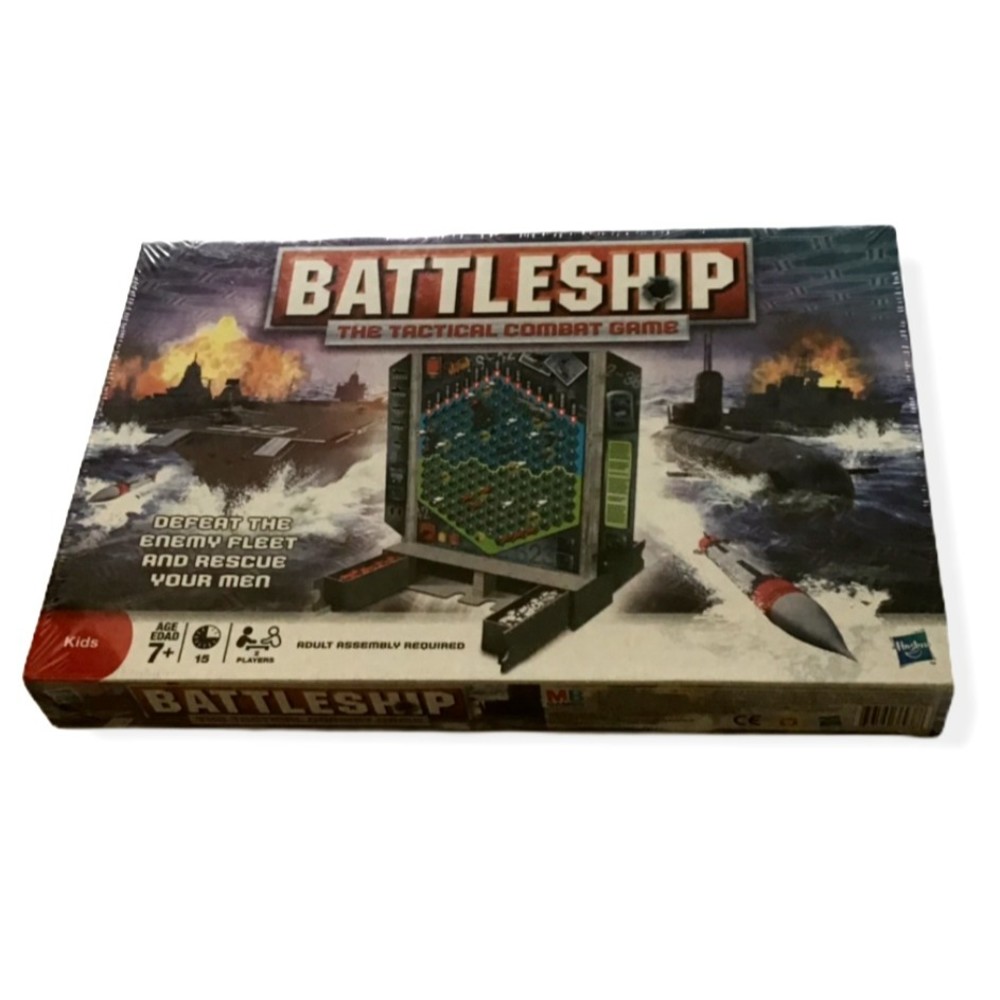 Battleship Tactical Combat Game Enemy Fleet Ships Hasbro Grid Double 2008 NEW